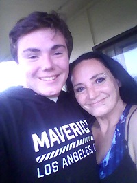 Pamela and her son Myles